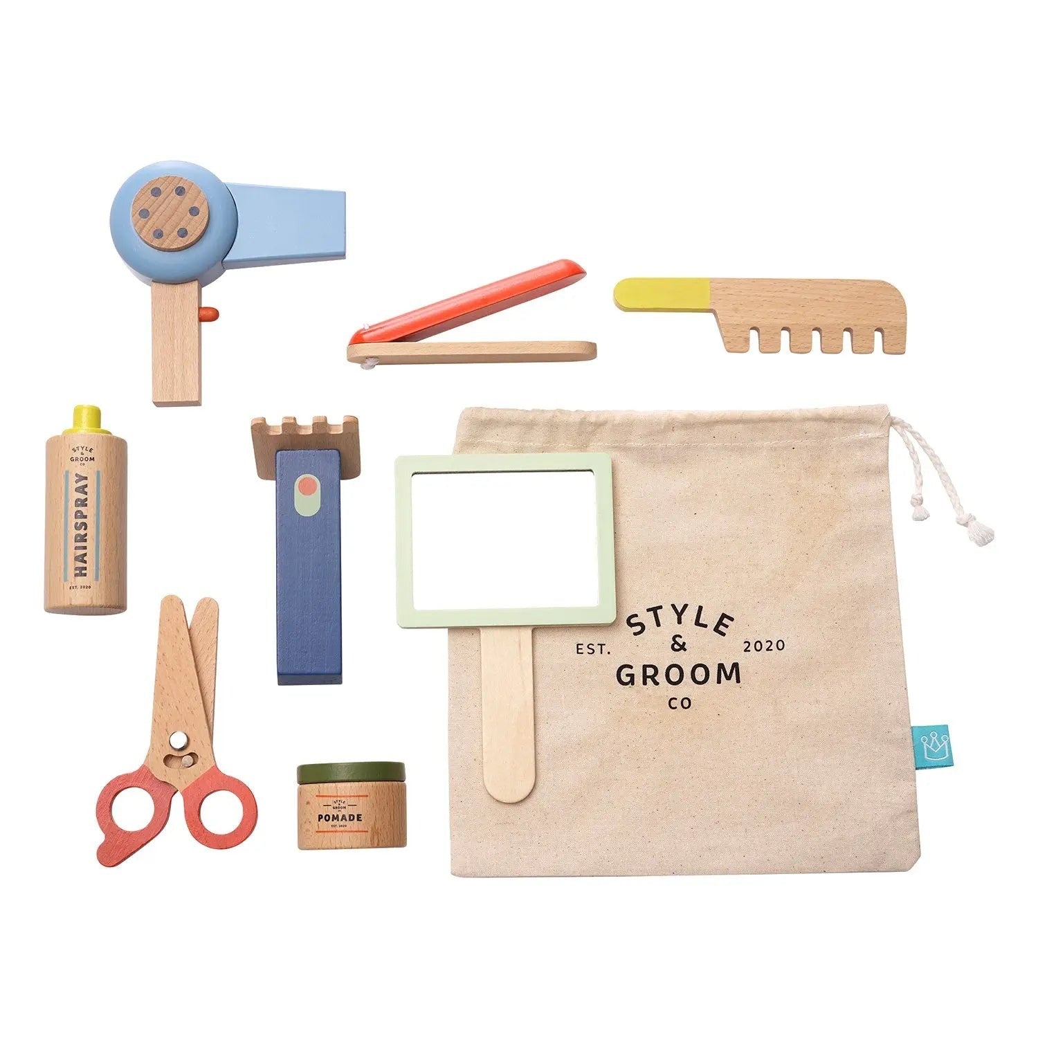 Style & Groom 9 Piece Wooden Toy Set