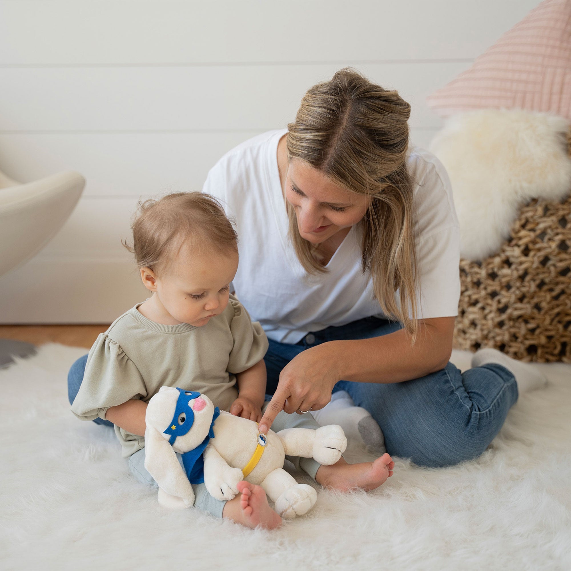 Superhero Bunny Stuffed Animal Toy - 4.7"