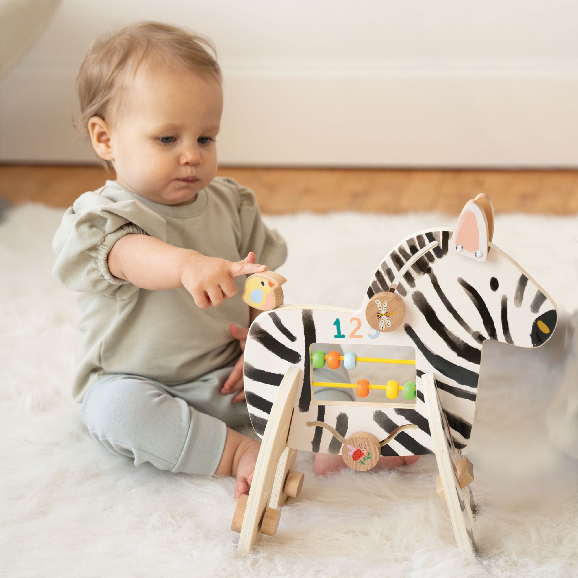 Wooden Activity Toy - Safari Zebra