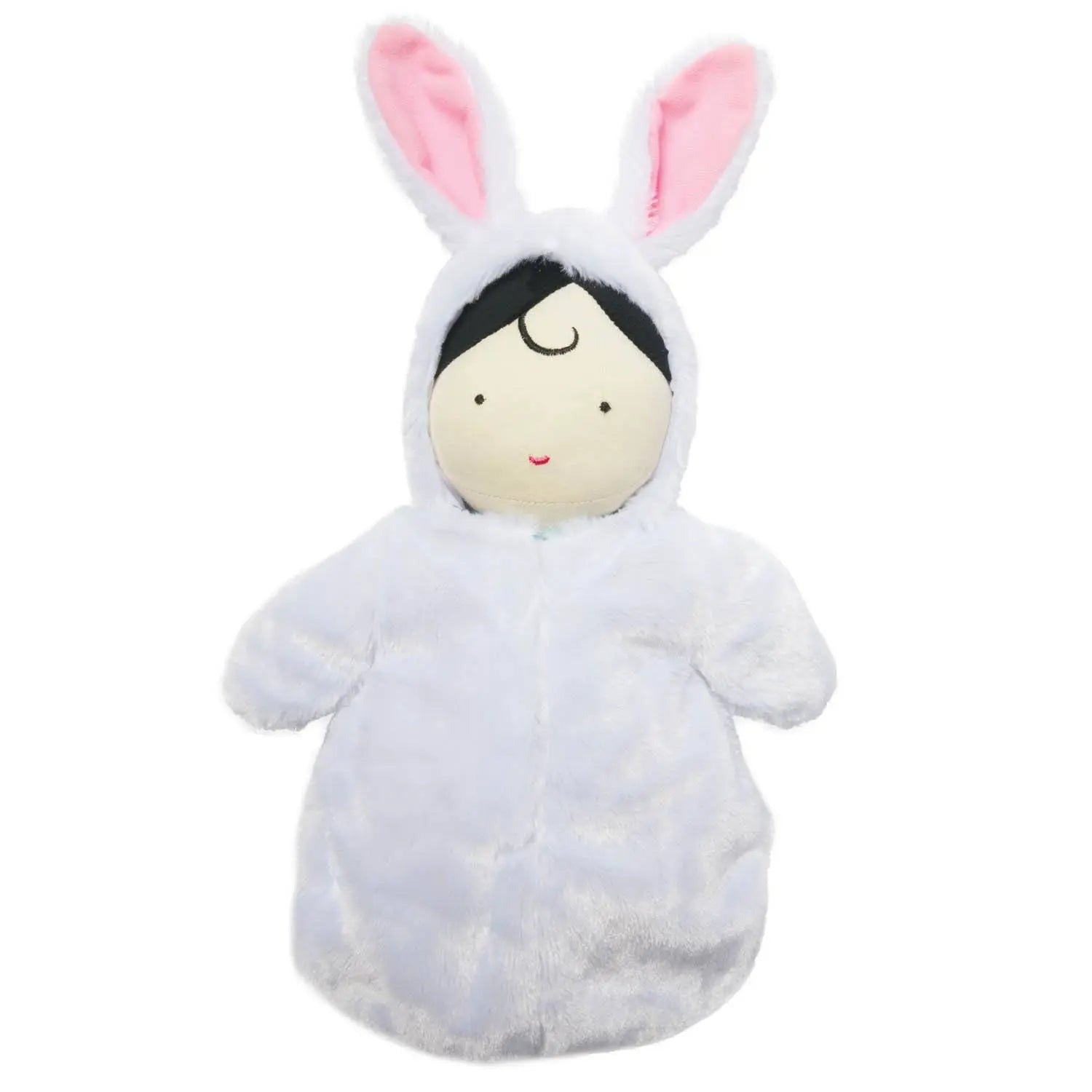 Snuggle Baby Doll+Hooded Bunny Sleep Sack 15"