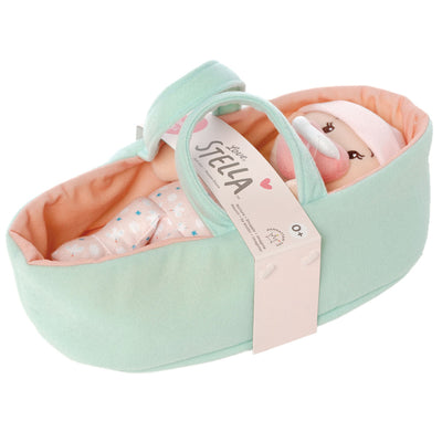 Love, Stella My First Doll & Bassinet Peach