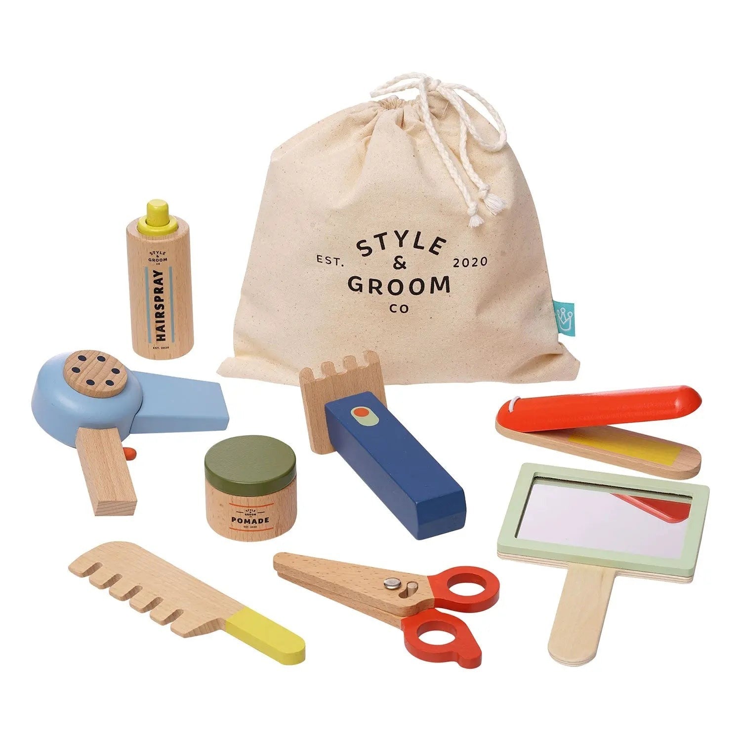 Style & Groom 9 Piece Wooden Toy Set