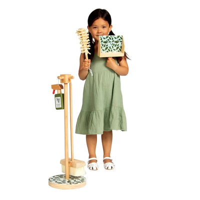 5pc Wooden Pretend Cleaning Set