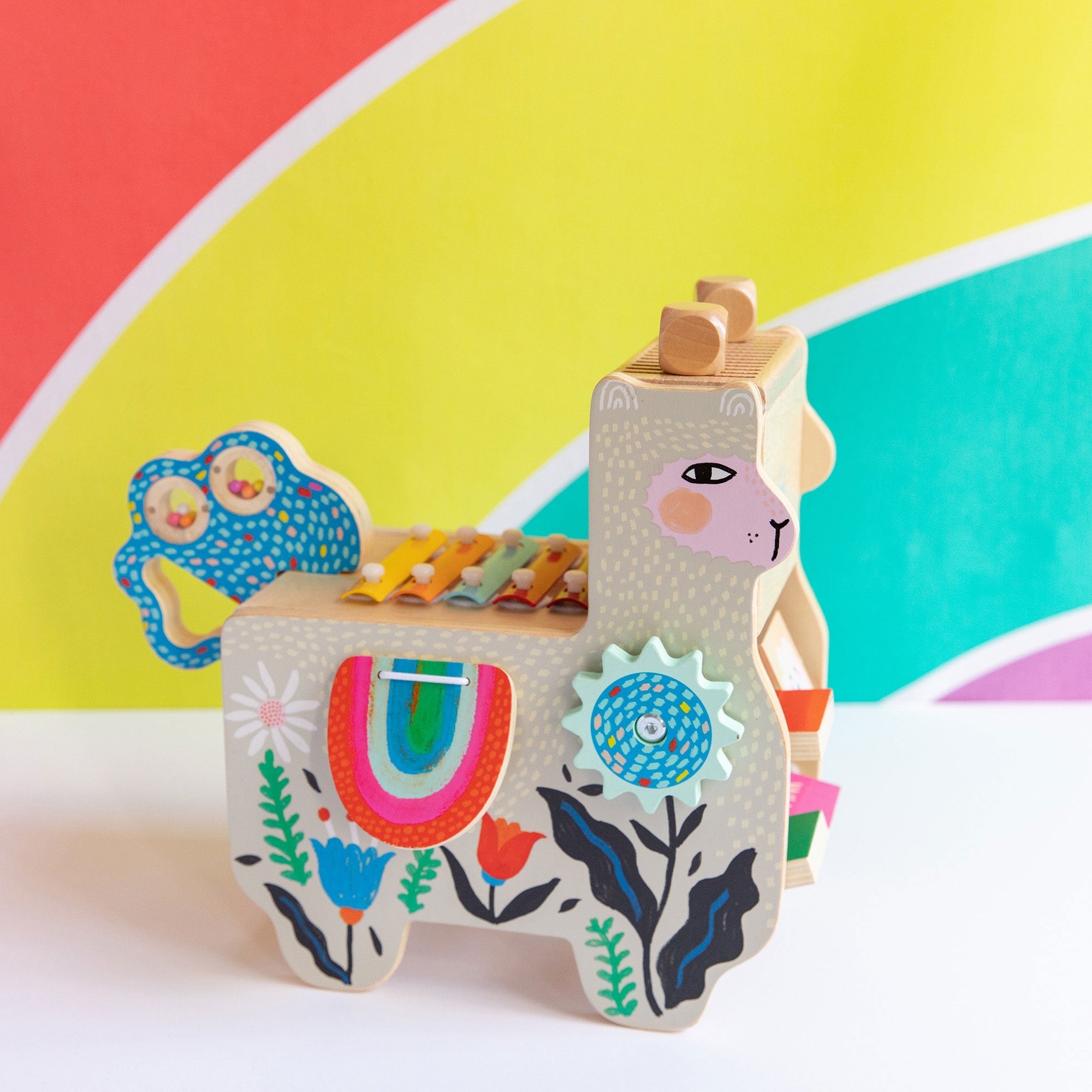 Musical Llama Wooden Instrument for Toddlers