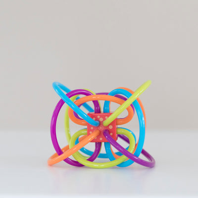 Winkel Rattle+Sensory Teether Toy