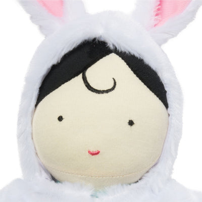 Snuggle Baby Doll+Hooded Bunny Sleep Sack 15"